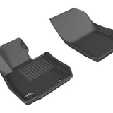 All-Weather Custom-Fit Floor Mats for Mazda Cx-3 2016-2021 with Non-Slip Backing - Black - 1st Row