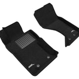 All-Weather Custom-Fit Floor Mats for Fiat 124 Spider 2017-2020 with Non-Slip Backing - Black - 1st Row 2nd Row