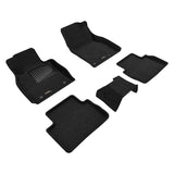 All-Weather Custom-Fit Floor Mats for Mazda Cx-30 2019-2025 with Non-Slip Backing - Black - 1st Row 2nd Row