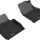 All-Weather Custom-Fit Floor Mats for Mazda Mazda3 / Cx-30 2019-2025 with Non-Slip Backing - Black - 1st Row
