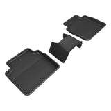 All-Weather Custom-Fit Floor Mats for Mazda Cx-50 2023-2025 with Non-Slip Backing - Black - 2nd Row