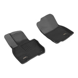 All-Weather Custom-Fit Floor Mats for Mazda Cx-90 2024-2025 with Non-Slip Backing - Black - 1st Row