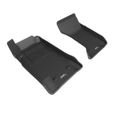 All-Weather Custom-Fit Floor Mats for Mazda Mx-5 Miata 2006-2015 with Non-Slip Backing - Black - 1st Row