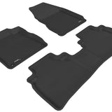 All-Weather Custom-Fit Floor Mats for Nissan Murano 2009-2014 with Non-Slip Backing - Black - 1st Row 2nd Row