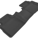 All-Weather Custom-Fit Floor Mats for Nissan Rogue 2008-2013 with Non-Slip Backing - Black - 2nd Row