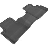 All-Weather Custom-Fit Floor Mats for Nissan Maxima 2009-2014 with Non-Slip Backing - Black - 2nd Row