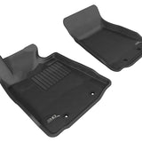 All-Weather Custom-Fit Floor Mats for Nissan 370Z 2009-2020 with Non-Slip Backing - Black - 1st Row