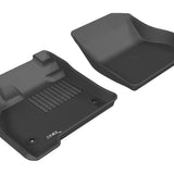 All-Weather Custom-Fit Floor Mats for Nissan Leaf 2011-2012 with Non-Slip Backing - Black - 1st Row