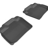 All-Weather Custom-Fit Floor Mats for Nissan Leaf 2013-2019 with Non-Slip Backing - Black - 2nd Row