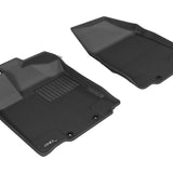 All-Weather Custom-Fit Floor Mats for Nissan / Infiniti Pathfinder/ Qx60/ Jx 2013-2020 with Non-Slip Backing - Black - 1st Row