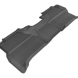 All-Weather Custom-Fit Floor Mats for Nissan Frontier Crew Cab 2005-2019 with Non-Slip Backing - Black - 2nd Row