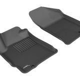 All-Weather Custom-Fit Floor Mats for Nissan Altima Coupe/Sedan 2007-2012 with Non-Slip Backing - Black - 1st Row