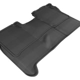 All-Weather Custom-Fit Floor Mats for Nissan Titan Crew Cab 2004-2015 with Non-Slip Backing - Black - 2nd Row