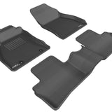 All-Weather Custom-Fit Floor Mats for Nissan Juke 2011-2018 with Non-Slip Backing - Black - 1st Row 2nd Row