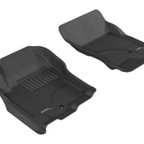 All-Weather Custom-Fit Floor Mats for Nissan Pathfinder/Xterra 2005-2015 with Non-Slip Backing - Black - 1st Row