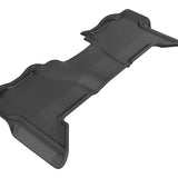 All-Weather Custom-Fit Floor Mats for Nissan Pathfinder/Xterra 2005-2015 with Non-Slip Backing - Black - 2nd Row