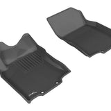 All-Weather Custom-Fit Floor Mats for Nissan Rogue/ Rogue Sport 2014-2022 with Non-Slip Backing - Black - 1st Row