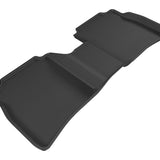 All-Weather Custom-Fit Floor Mats for Nissan Sentra 2013-2019 with Non-Slip Backing - Black - 2nd Row