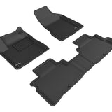 All-Weather Custom-Fit Floor Mats for Nissan Murano 2015-2018 with Non-Slip Backing - Black - 1st Row 2nd Row