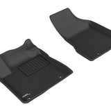 All-Weather Custom-Fit Floor Mats for Nissan Murano 2015-2024 with Non-Slip Backing - Black - 1st Row