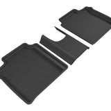 All-Weather Custom-Fit Floor Mats for Nissan Versa Note 2014-2019 with Non-Slip Backing - Black - 2nd Row