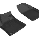 All-Weather Custom-Fit Floor Mats for Nissan Maxima 2016-2023 with Non-Slip Backing - Black - 1st Row