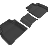 All-Weather Custom-Fit Floor Mats for Nissan Maxima 2016-2023 with Non-Slip Backing - Black - 2nd Row