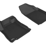 All-Weather Custom-Fit Floor Mats for Nissan Altima Sedan 2016-2018 with Non-Slip Backing - Black - 1st Row