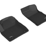 All-Weather Custom-Fit Floor Mats for Nissan Armada 2017-2018 with Non-Slip Backing - Black - 1st Row