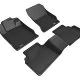 All-Weather Custom-Fit Floor Mats for Nissan Altima 2019-2025 with Non-Slip Backing - Black - 1st Row 2nd Row