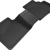 All-Weather Custom-Fit Floor Mats for Nissan Altima 2019-2025 with Non-Slip Backing - Black - 2nd Row