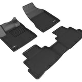 All-Weather Custom-Fit Floor Mats for Nissan Murano 2019-2024 with Non-Slip Backing - Black - 1st Row 2nd Row