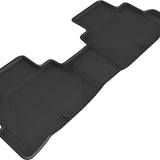 All-Weather Custom-Fit Floor Mats for Nissan Murano 2019-2024 with Non-Slip Backing - Black - 2nd Row