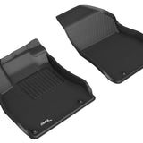 All-Weather Custom-Fit Floor Mats for Nissan Sentra 2020-2021 with Non-Slip Backing - Black - 1st Row