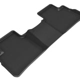 All-Weather Custom-Fit Floor Mats for Nissan Rogue 2021-2025 with Non-Slip Backing - Black - 2nd Row