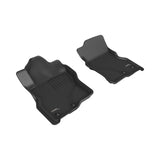 All-Weather Custom-Fit Floor Mats for Nissan Frontier 2022-2025 with Non-Slip Backing - Black - 1st Row