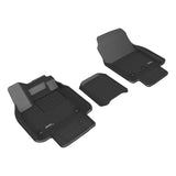 All-Weather Custom-Fit Floor Mats for Nissan Ariya 2023-2025 with Non-Slip Backing - Black - 1st Row