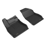 All-Weather Custom-Fit Floor Mats for Nissan Sentra 2022-2025 with Non-Slip Backing - Black - 2nd Row