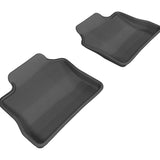 All-Weather Custom-Fit Floor Mats for Porsche Panamera 2010-2016 with Non-Slip Backing - Black - 2nd Row