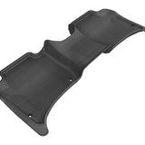 All-Weather Custom-Fit Floor Mats for Porsche/ Volkswagen Cayenne/ Touareg 2011-2018 with Non-Slip Backing - Black - 2nd Row