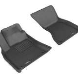 All-Weather Custom-Fit Floor Mats for Porsche Macan 2015-2025 with Non-Slip Backing - Black - 1st Row