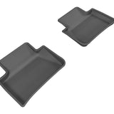 All-Weather Custom-Fit Floor Mats for Porsche Macan 2015-2025 with Non-Slip Backing - Black - 2nd Row