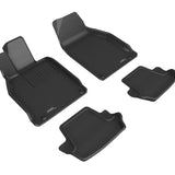 All-Weather Custom-Fit Floor Mats for Porsche 911 2020-2024 with Non-Slip Backing - Black - 1st Row 2nd Row