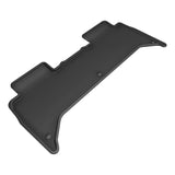All-Weather Custom-Fit Floor Mats for Rivian R1T 2022-2025 with Non-Slip Backing - Black - 2nd Row