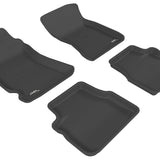 All-Weather Custom-Fit Floor Mats for Subaru Forester 2009-2013 with Non-Slip Backing - Black - 1st Row 2nd Row