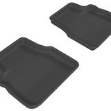 All-Weather Custom-Fit Floor Mats for Subaru Forester 2009-2014 with Non-Slip Backing - Black - 2nd Row