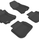 All-Weather Custom-Fit Floor Mats for Subaru Legacy 2010-2014 with Non-Slip Backing - Black - 1st Row 2nd Row