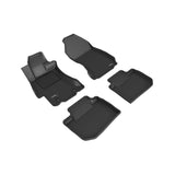 All-Weather Custom-Fit Floor Mats for Subaru Impreza/ Xv Crosstrek 2012-2017 with Non-Slip Backing - Black - 1st Row 2nd Row
