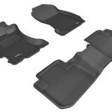 All-Weather Custom-Fit Floor Mats for Subaru Forester 2014-2018 with Non-Slip Backing - Black - 1st Row 2nd Row