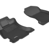 All-Weather Custom-Fit Floor Mats for Subaru Forester 2014-2018 with Non-Slip Backing - Black - 1st Row
